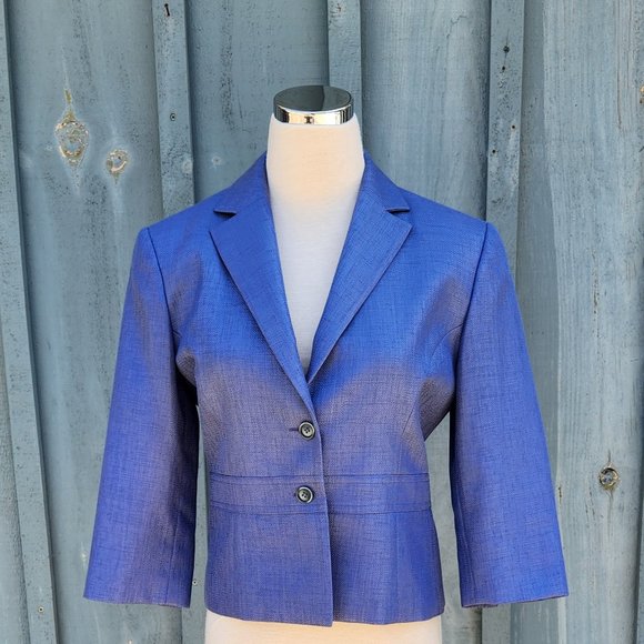 Tristan & Iseut Tailored Blazer Jacket Size 4 Like New - Picture 1 of 7